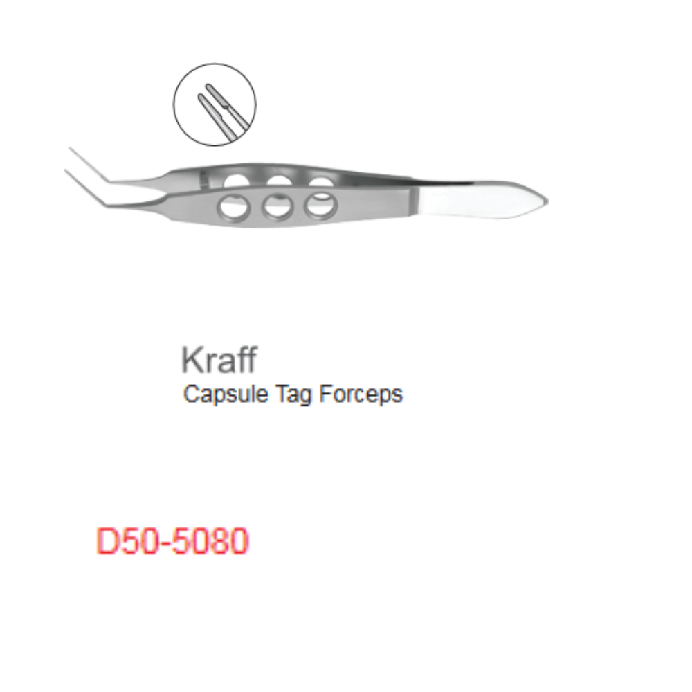 Kraff Capsule Tag Forceps