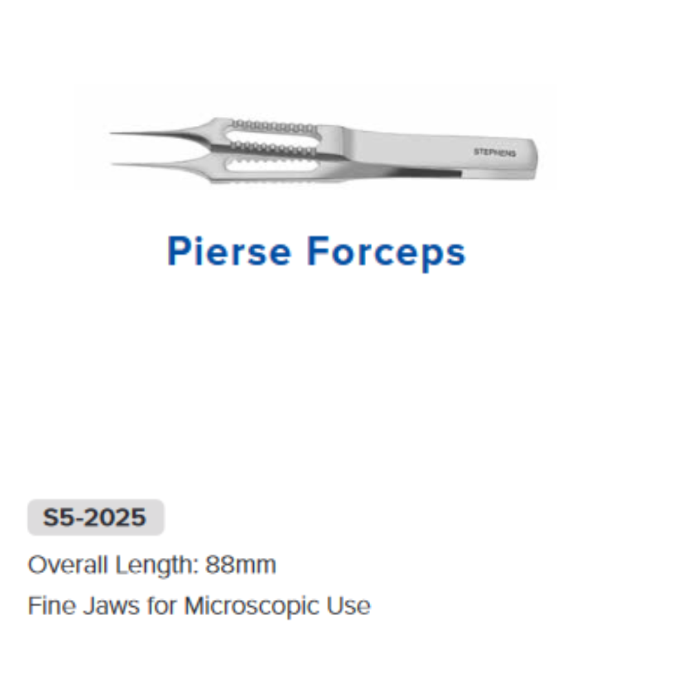 Pierse Type Forceps, For Microscopic Use