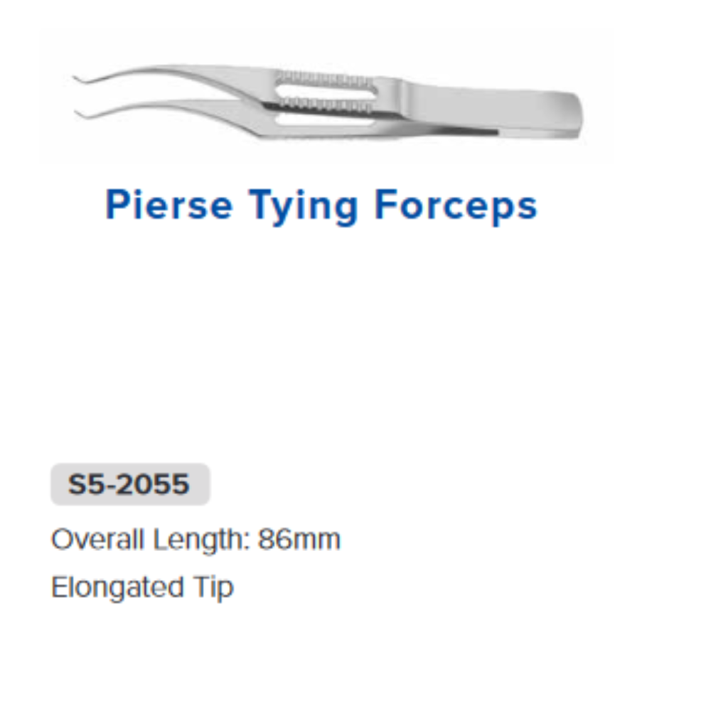 Pierse Type Forceps With Elongated Tips