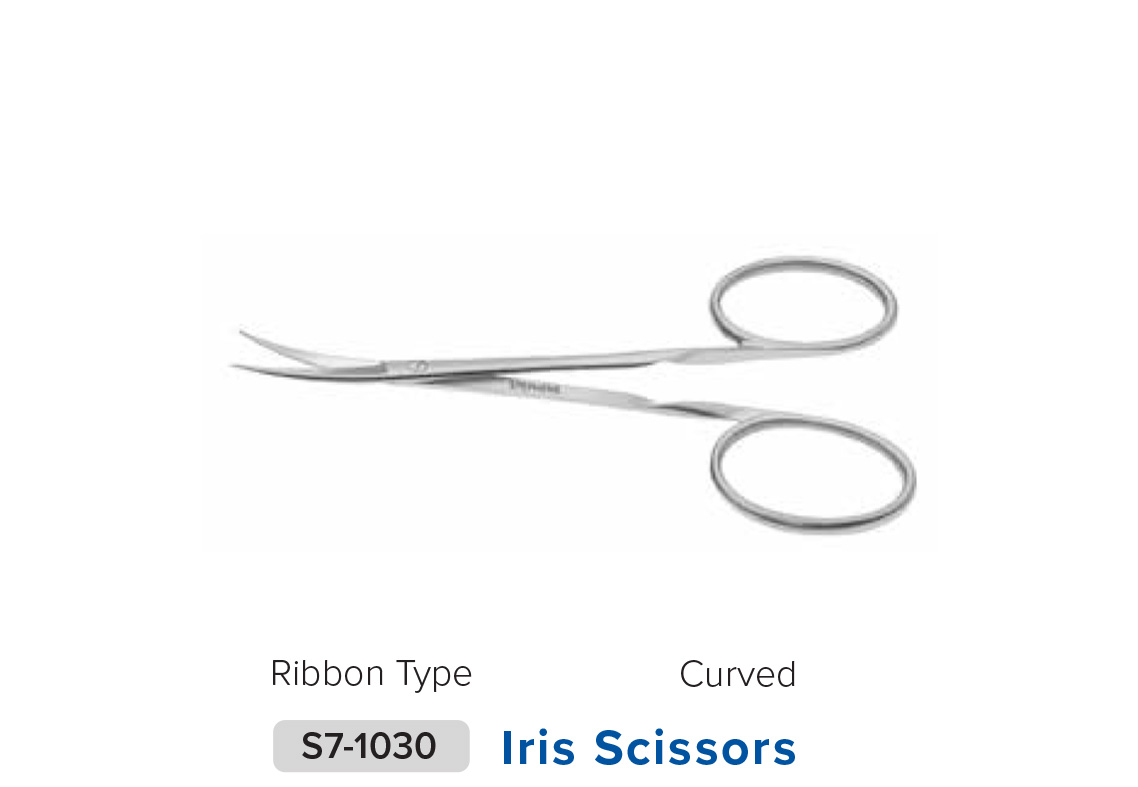Stephens USA - Iris Scissors, Ribbon Type, Curved