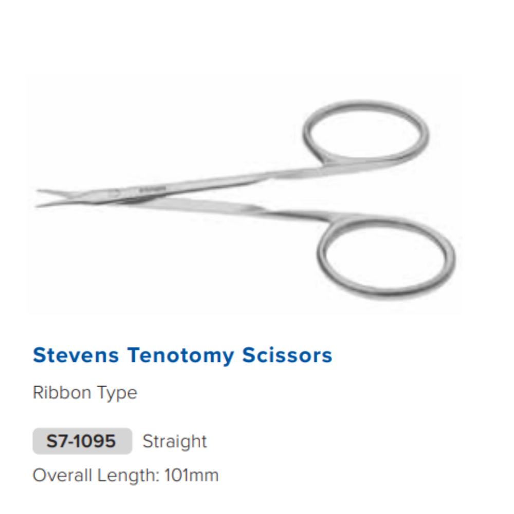 Stevens Tenotomy Scissors Ribbon Type - Straight