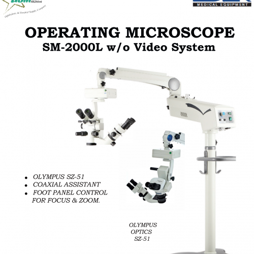 EYE OPERATING MICROSCOPE SM-2000L (OLYMPUS OPTIC SZ51 WITHOUT VIDEO SYSTEM)