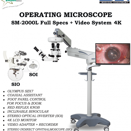 EYE OPERATING MICROSCOPE SM-2000L OLYMPUS OPTIC SZX7 VIDEO SYSTEM 4K
