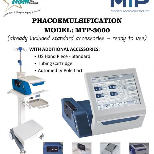 PHACOEMULSIFICATION MTP-3000 (WITH ADDITIONAL ACCESSORIES)