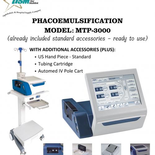 PHACOEMULSIFICATION MTP-3000 (WITH ADDITIONAL ACCESSORIES) (PLUS)