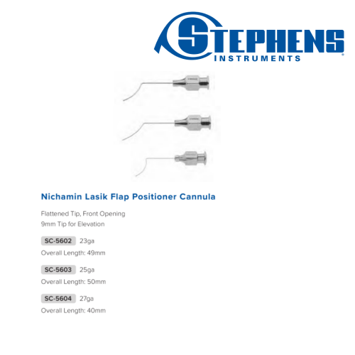 Stephens Nichamin Lasik Flap Positioner Cannula
